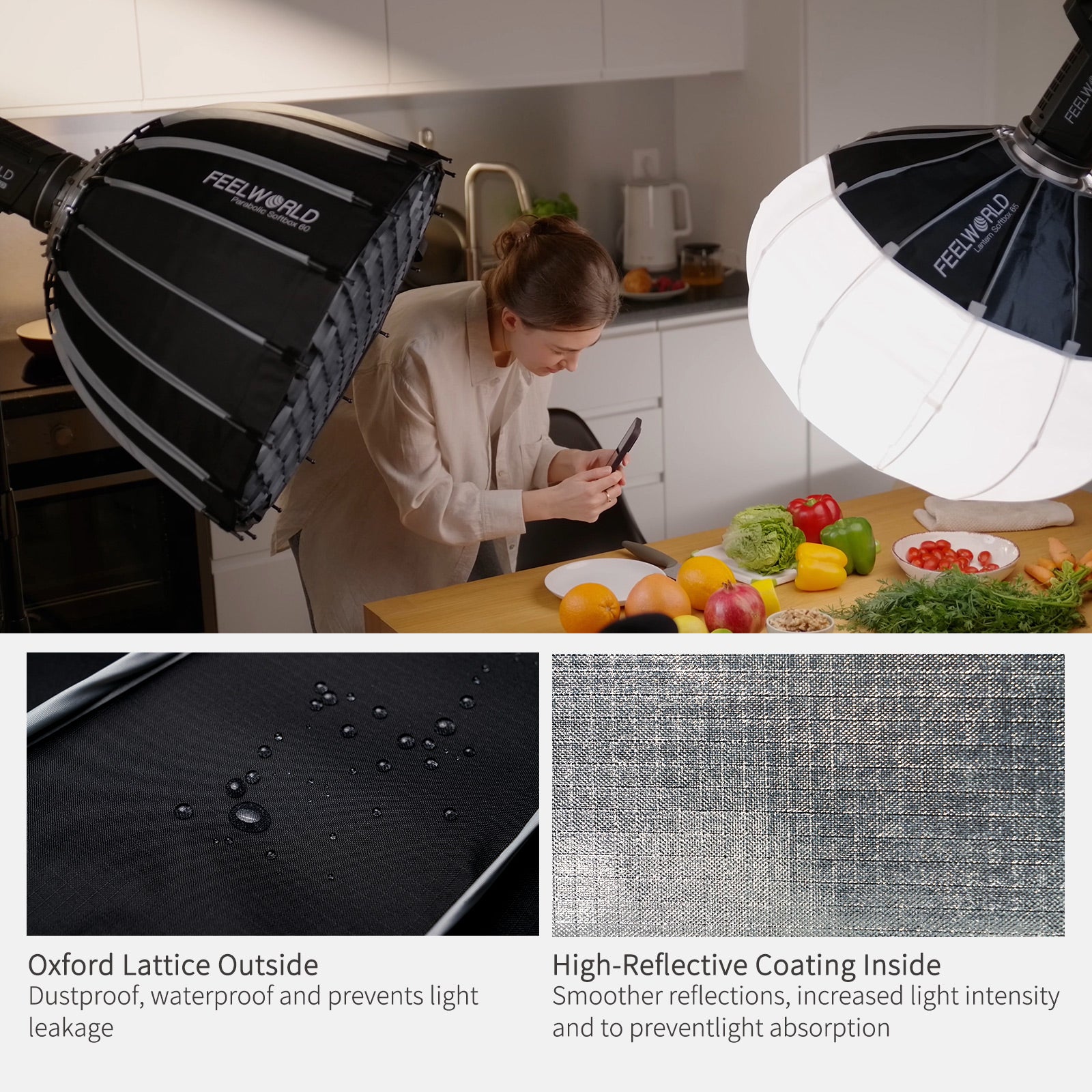 FeelWorld FSP60 V2 softbox parabolique 60 cm Bowens