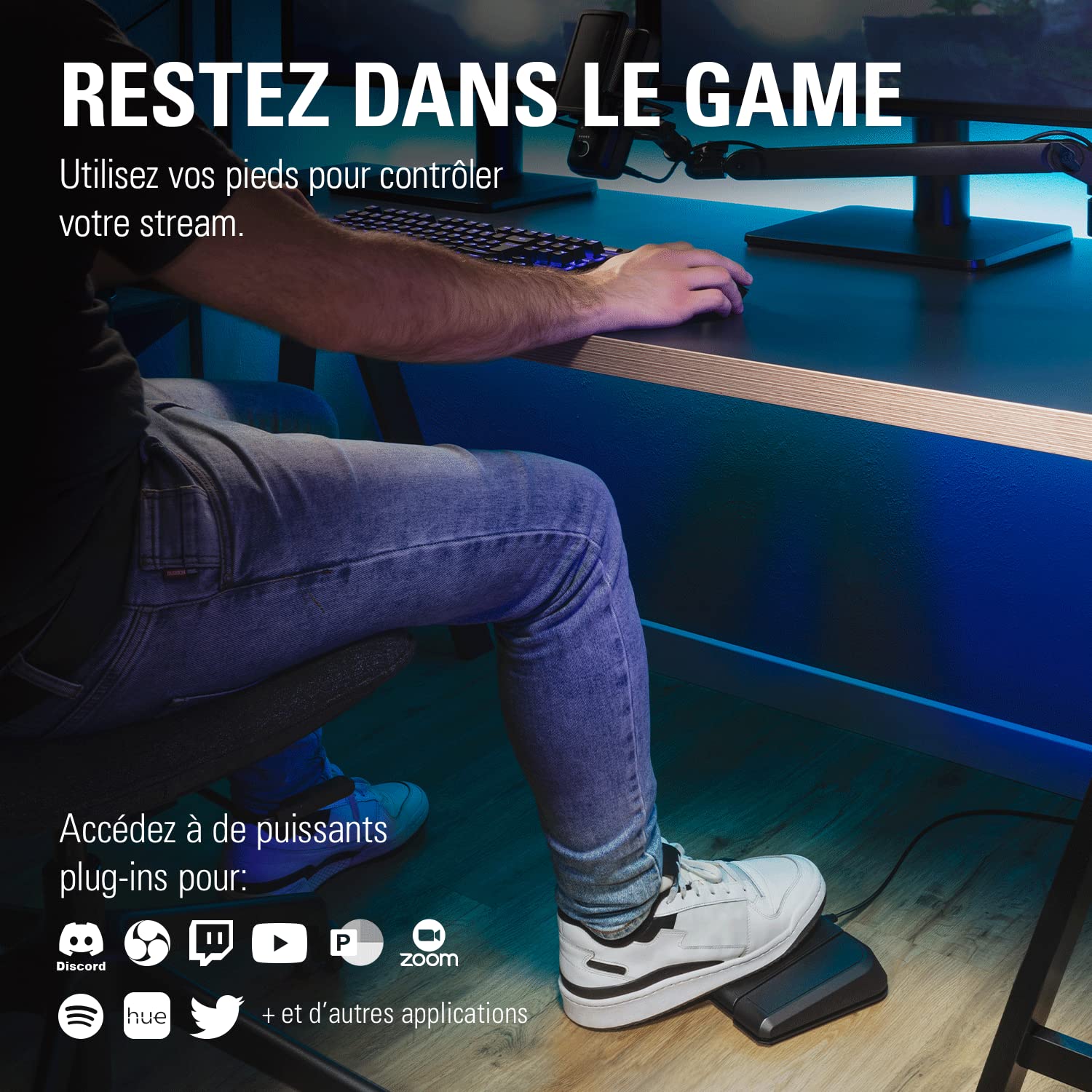 Elgato Stream Deck Pedal contrôleur 3 pédales USB