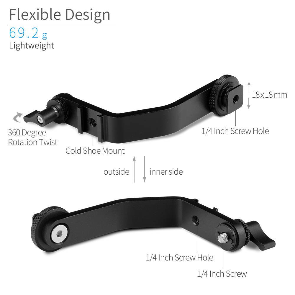 FeelWorld F6 PLUS bras articulé moniteur 5,5 pouces tilt