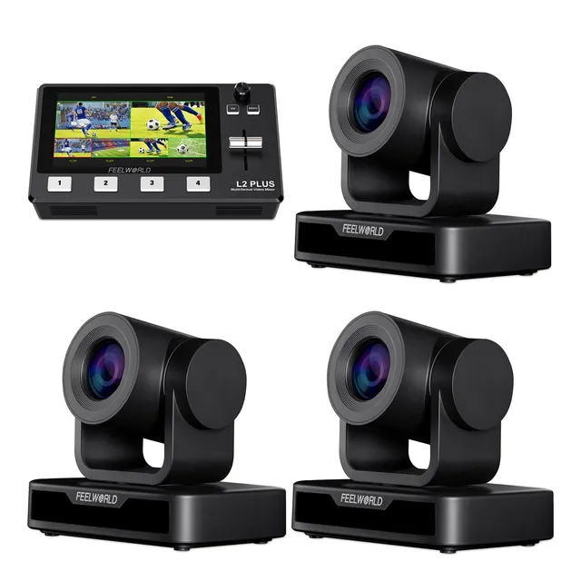 FeelWorld L2 PLUS + 3 USB10X Kit mélangeur PTZ direct