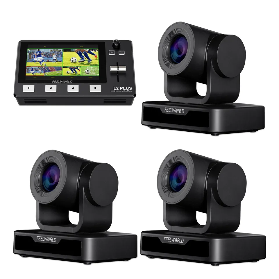 FeelWorld L2 PLUS + 3 USB10X Kit mélangeur PTZ direct