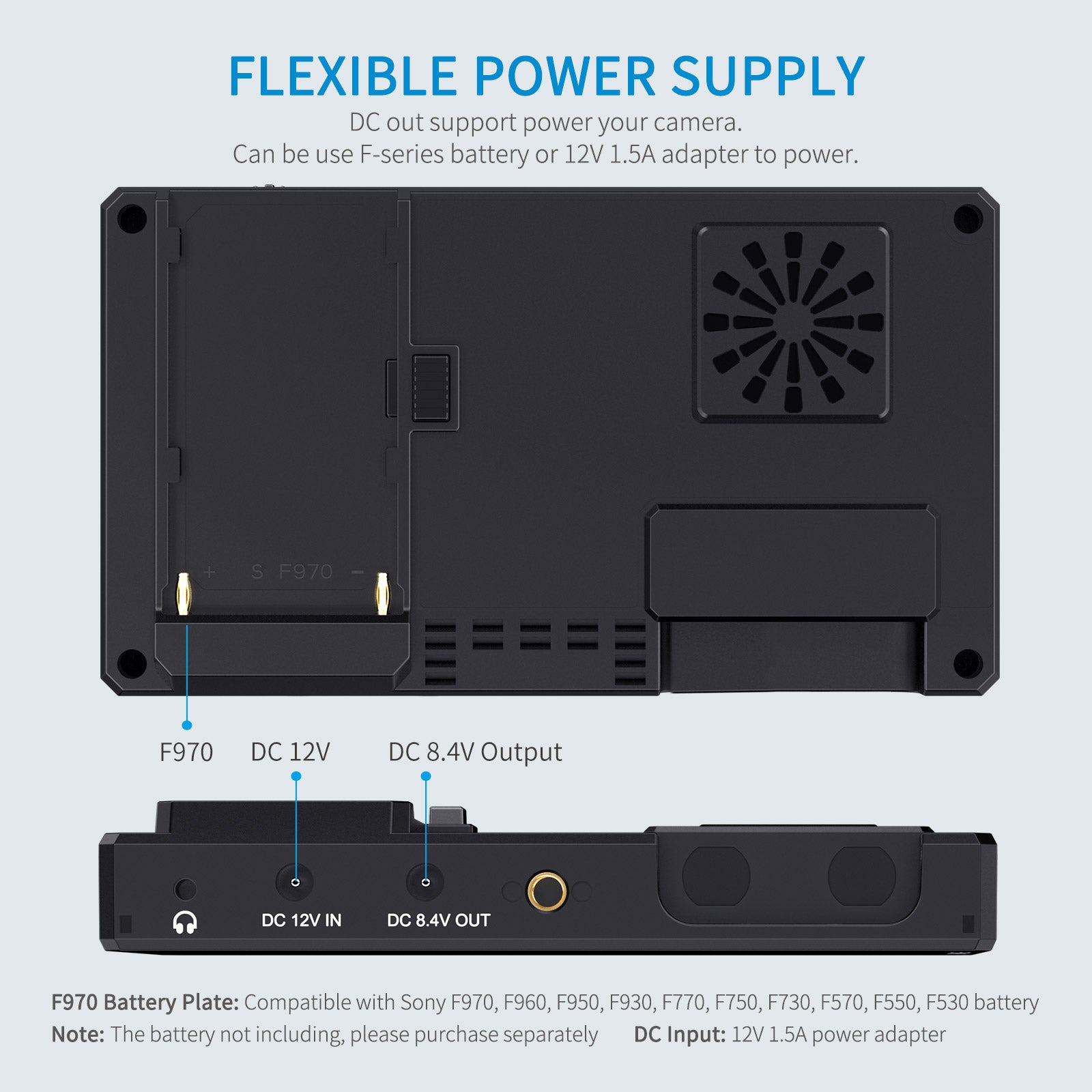 FeelWorld CUT6 Moniteur vidéo 6 pouces tactile enregistreur 1080p