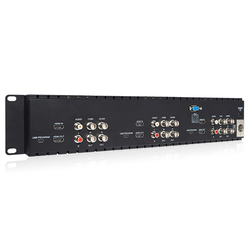 FeelWorld T51 Plus moniteur rack triple 5,5" 2RU SDI HDMI