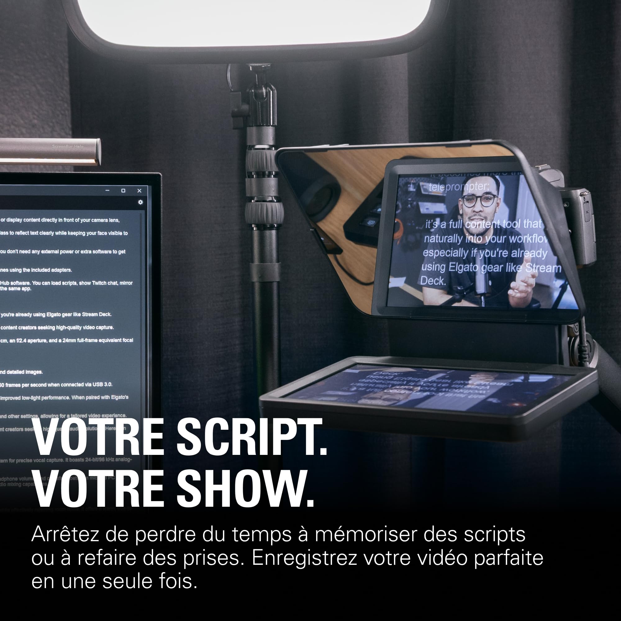 Elgato Prompter téléprompteur écran 9 pouces USB-C