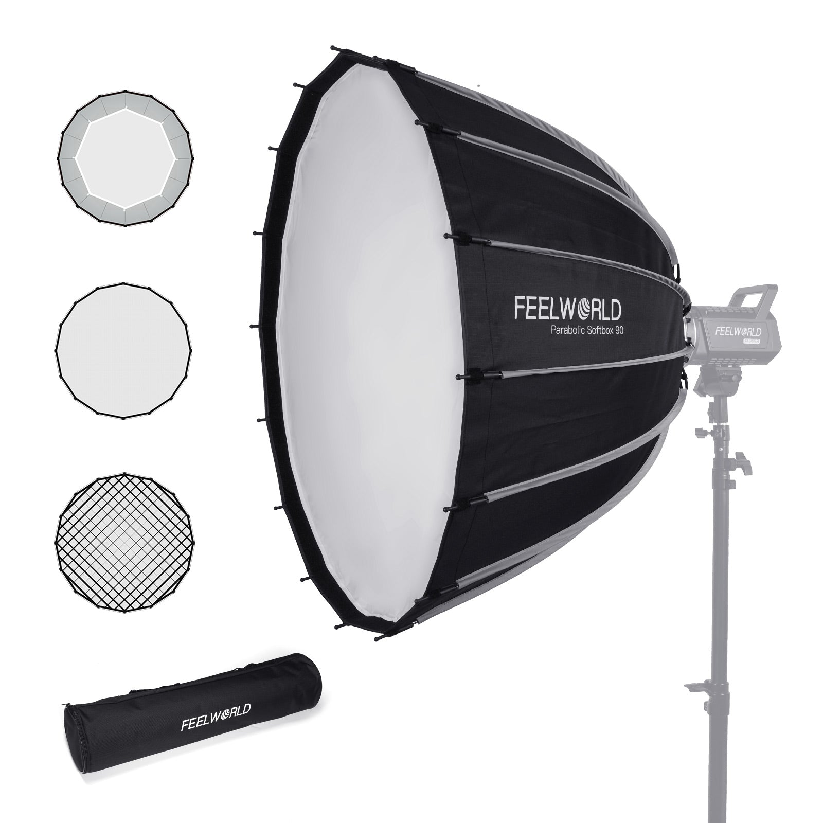 FeelWorld FSP90 V2 softbox parabolique 90cm monture Bowens