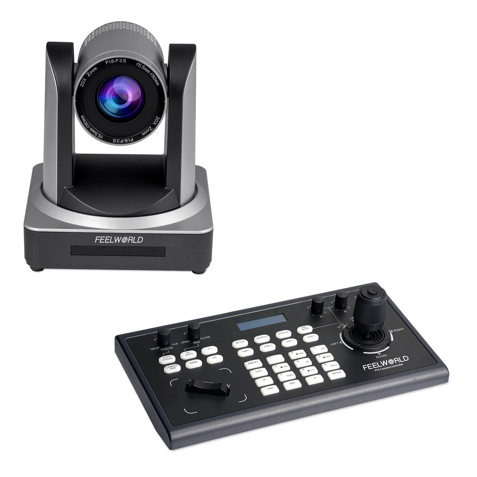 FeelWorld KBC10 Contrôleur PTZ + caméra PTZ POE20X bundle
