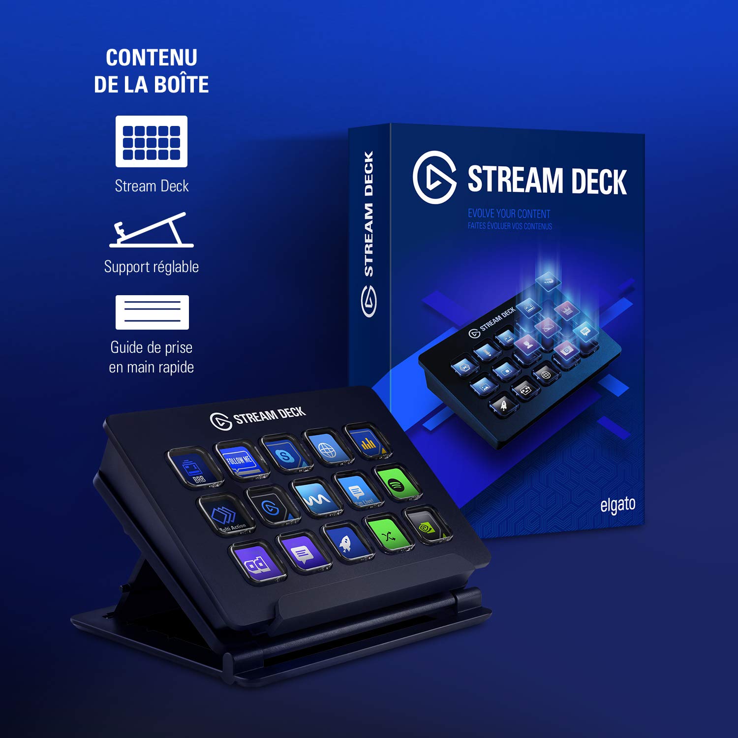 Elgato Stream Deck 15 touches contrôleur streaming LCD