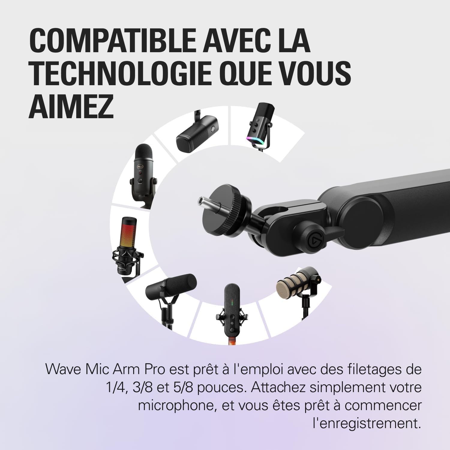 Elgato Wave Mic Arm Pro bras microphone noir 3 kg