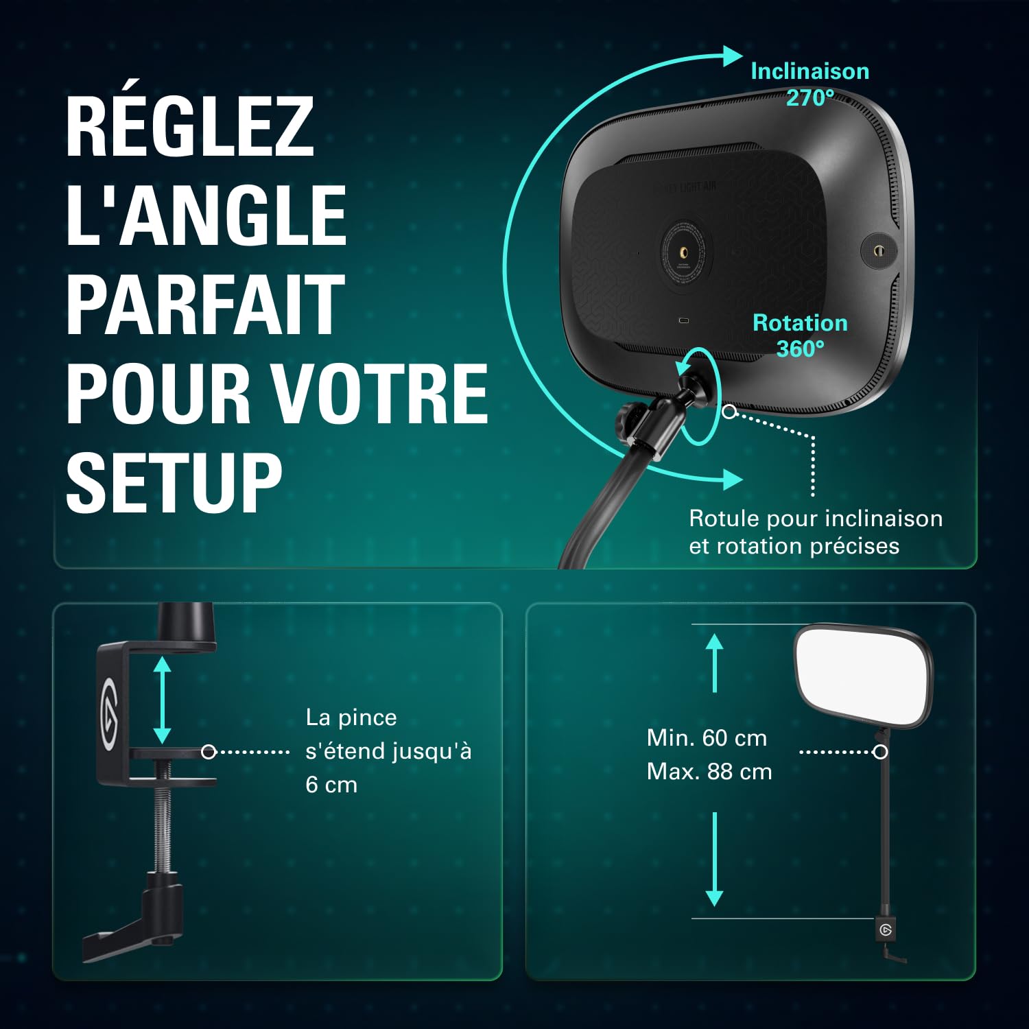 Elgato Key Light Air MK.2 panneau LED vidéo 15 pouces