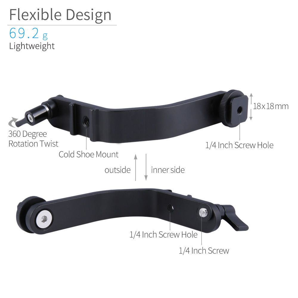 FeelWorld Tilt Arm Bras moniteur 5" F5 S55 FW568 1/4"