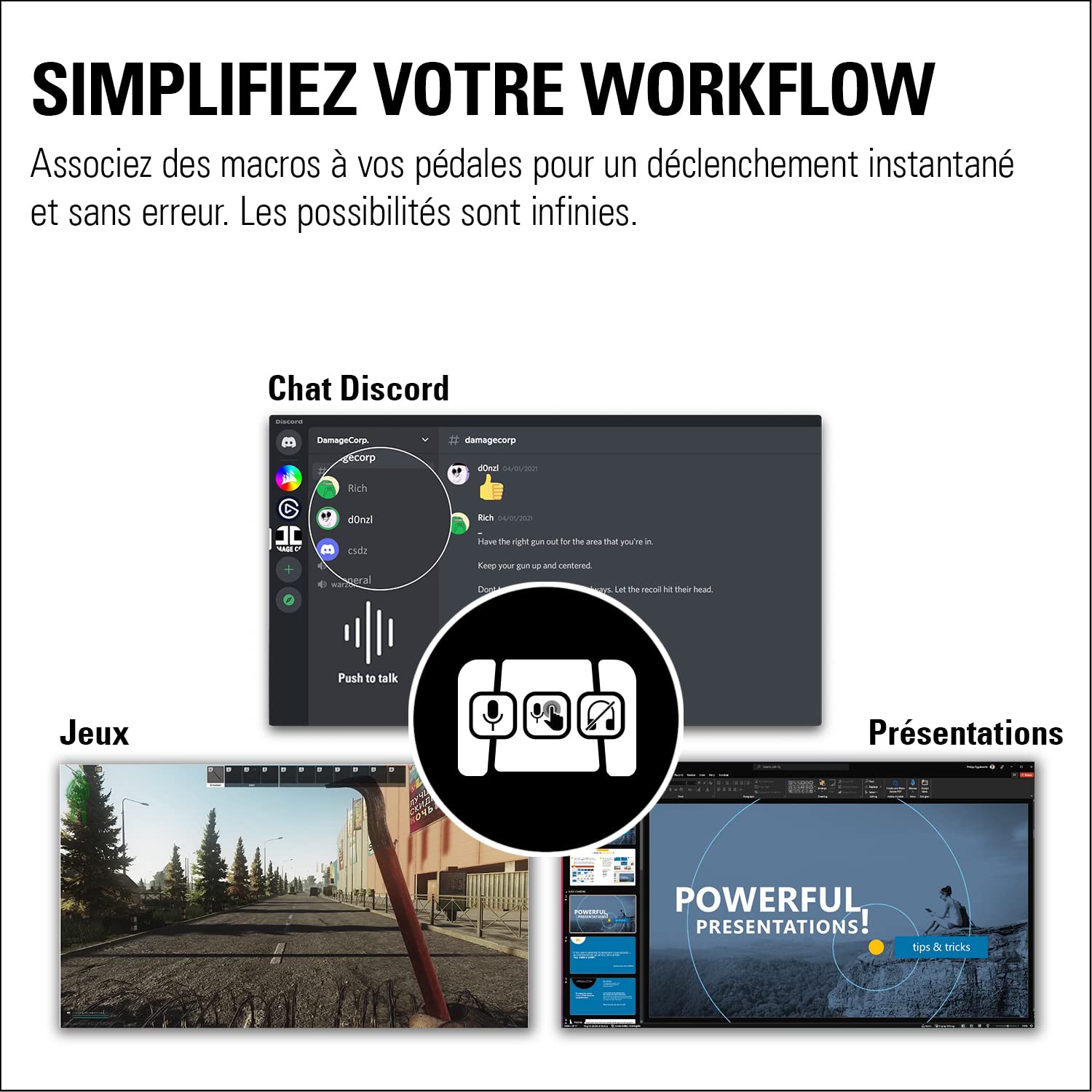 Elgato Stream Deck Pedal contrôleur 3 pédales USB