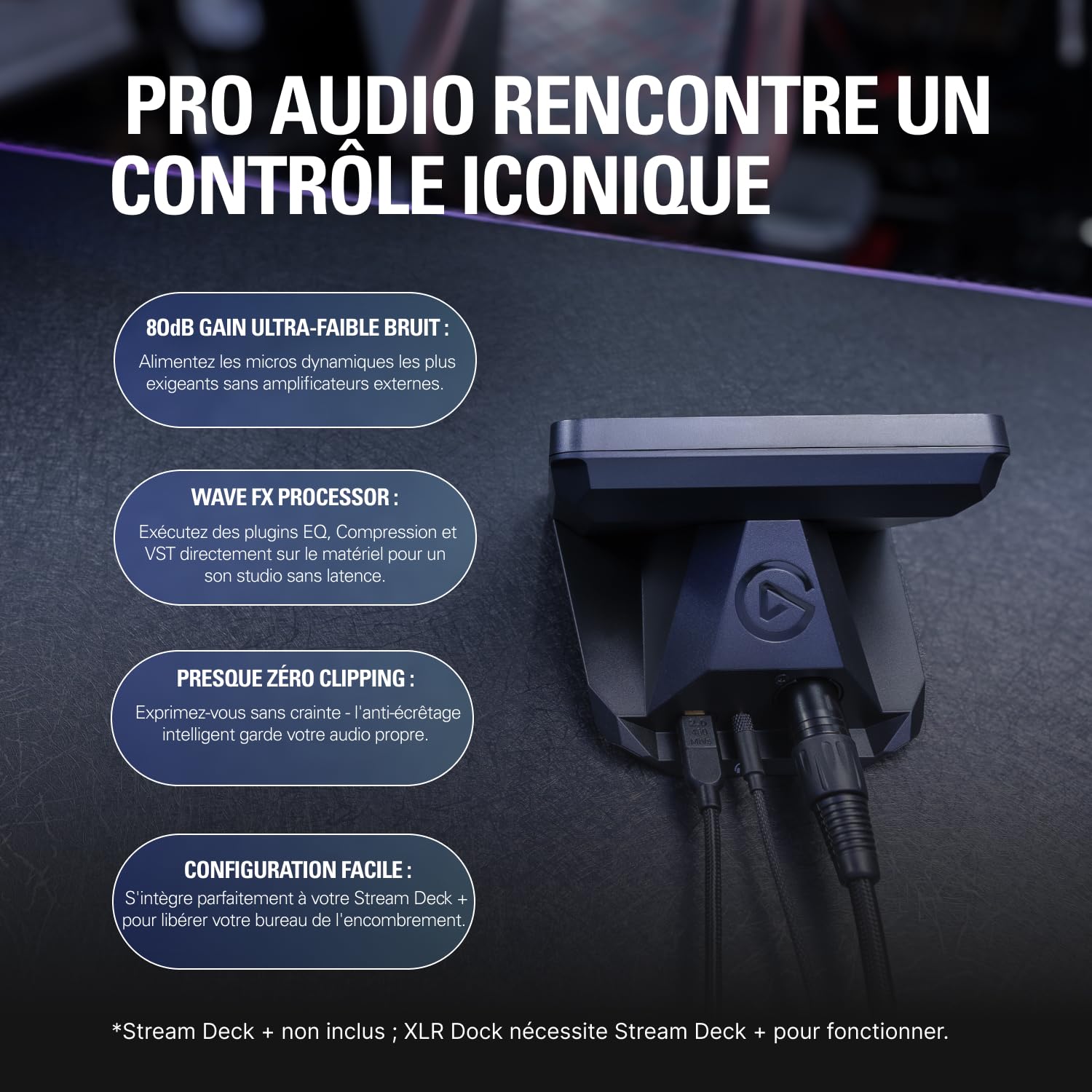 Elgato Wave XLR Dock MK.2 interface audio 80 dB
