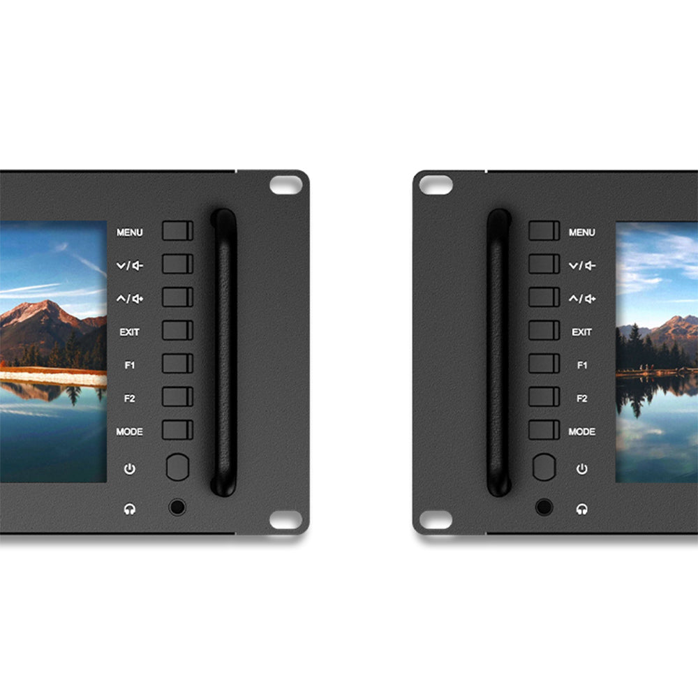 FeelWorld D71 PLUS-H moniteur rack 3RU double 7" HDMI