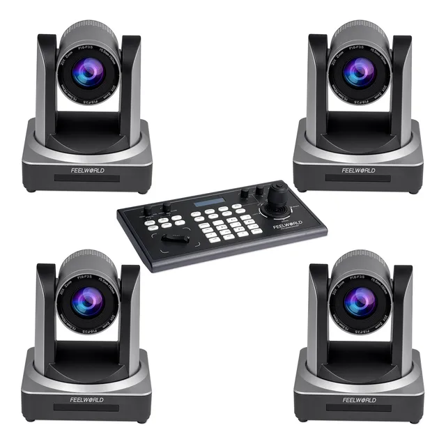 FeelWorld KBC10 + 4x POE20X kit caméras PTZ direct