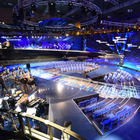 Tecnopoint Productions Telethon 2015 production TV plateau