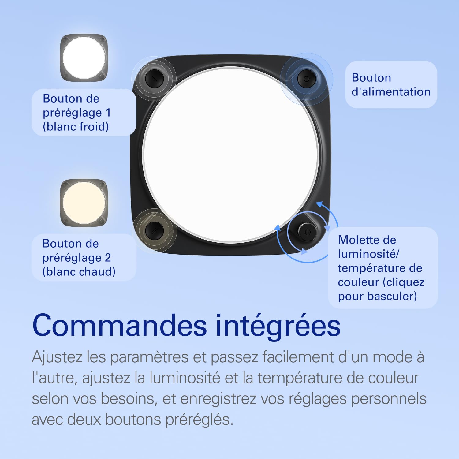 Elgato Key Light Neo lampe streaming 1000 lumens noir