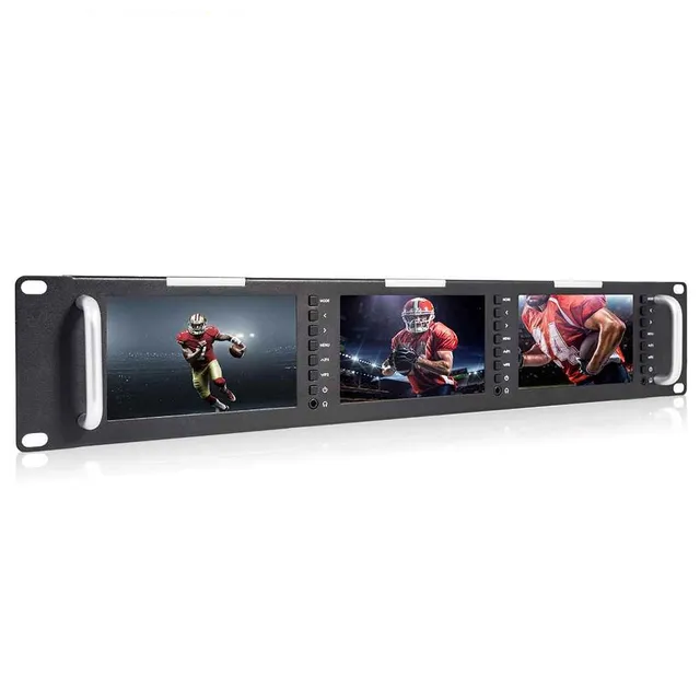 FeelWorld T51 Plus moniteur rack triple 5,5" 2RU SDI HDMI