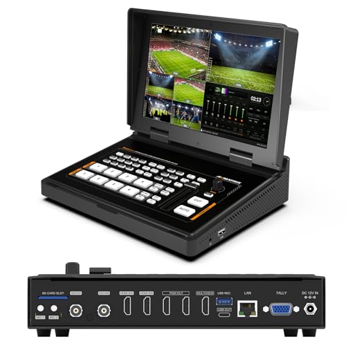 AvMatrix Shark S4+ Mélangeur SDI HDMI 10,1" streaming