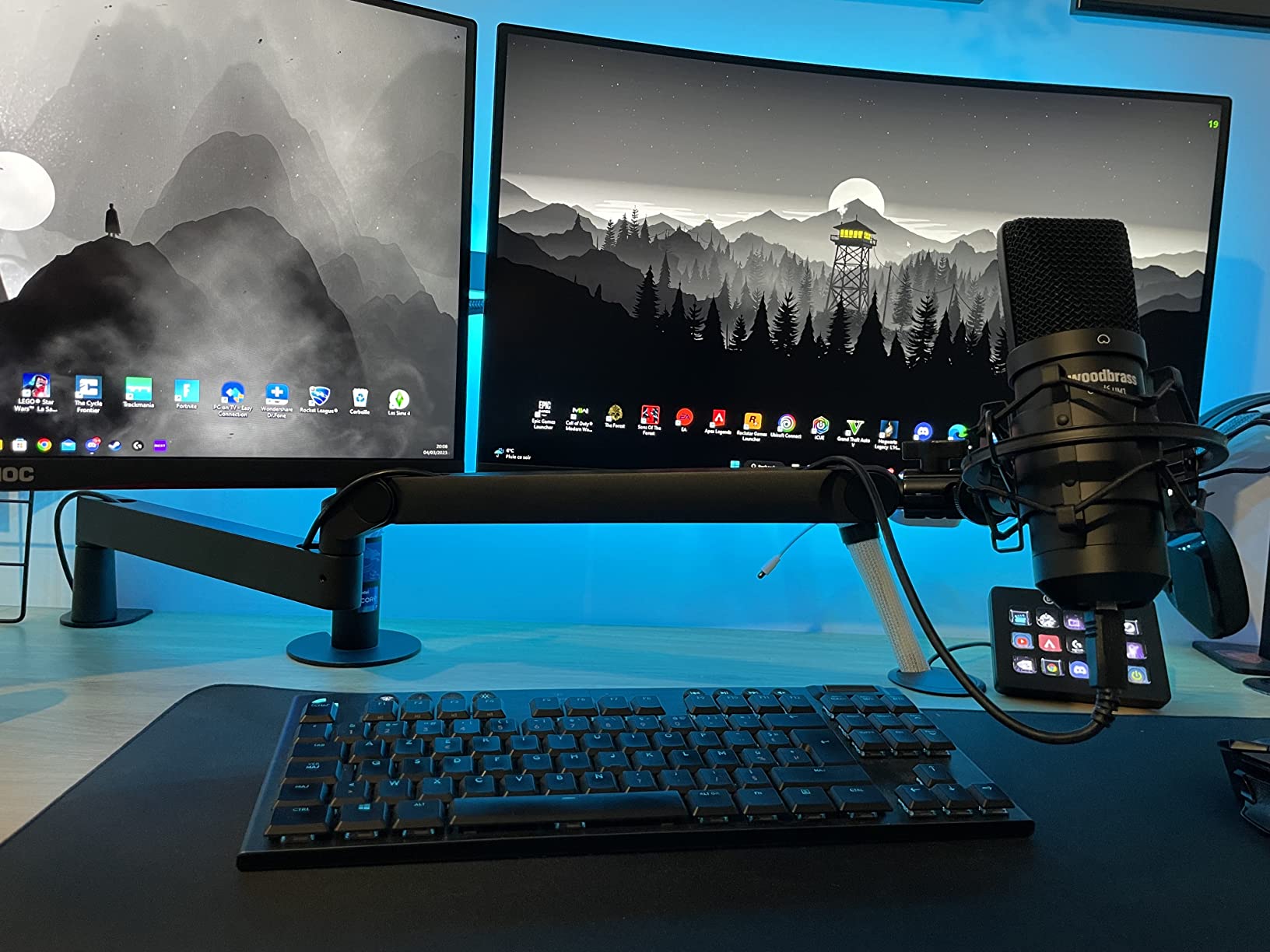 Elgato Wave Mic Arm LP bras micro bureau 740 mm
