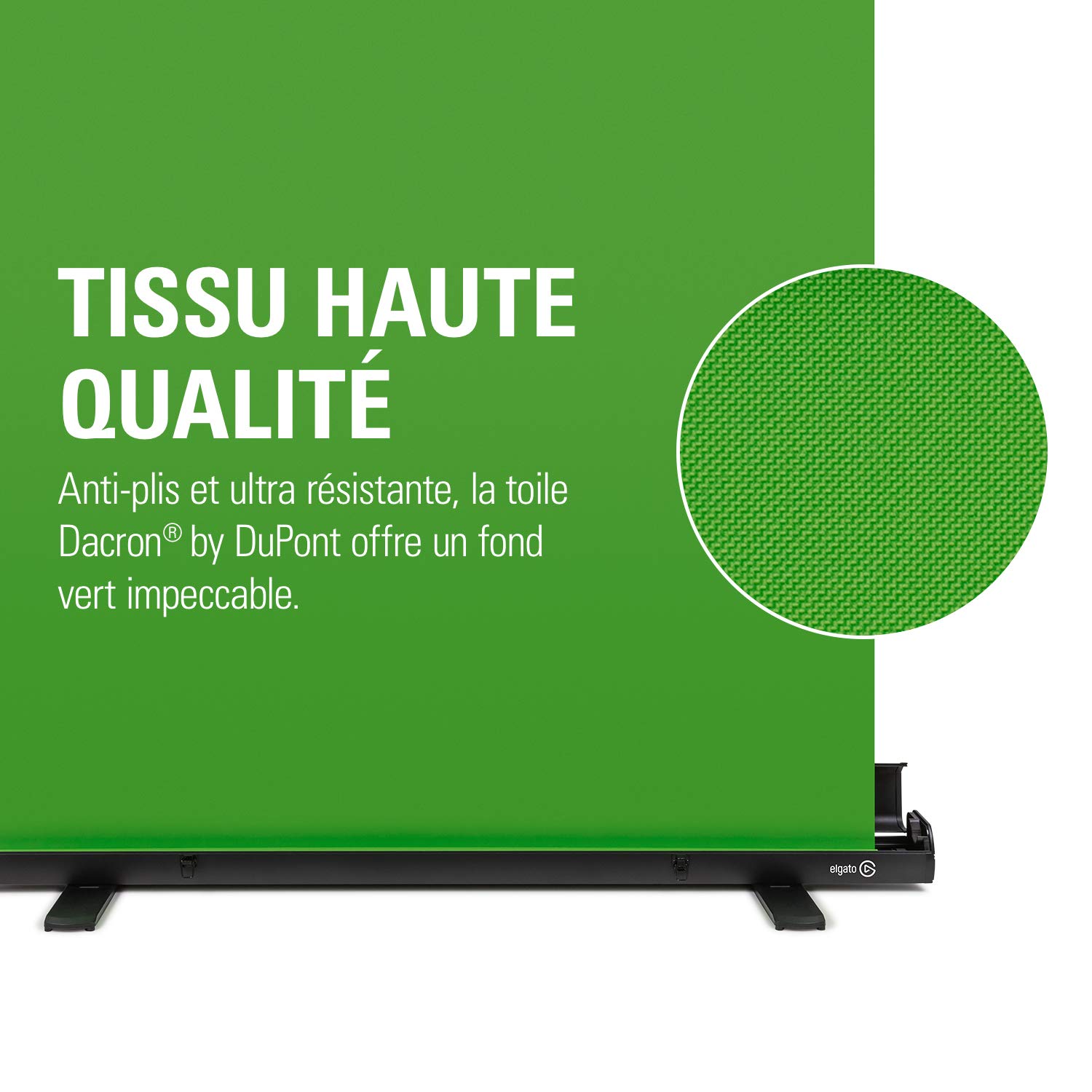 Elgato Green Screen fond vert rétractable 148x180 cm
