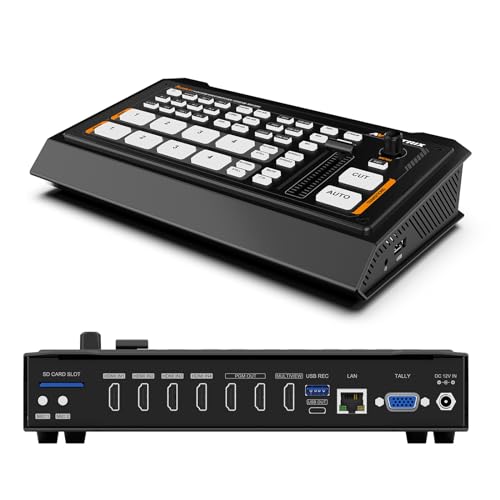 AvMatrix Shark H4 Mélangeur vidéo 4 HDMI streaming