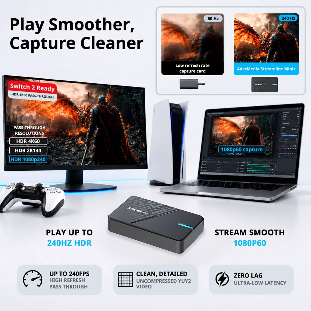AVerMedia Live Gamer GC311G2 carte capture 4K60 HDR 1080p60