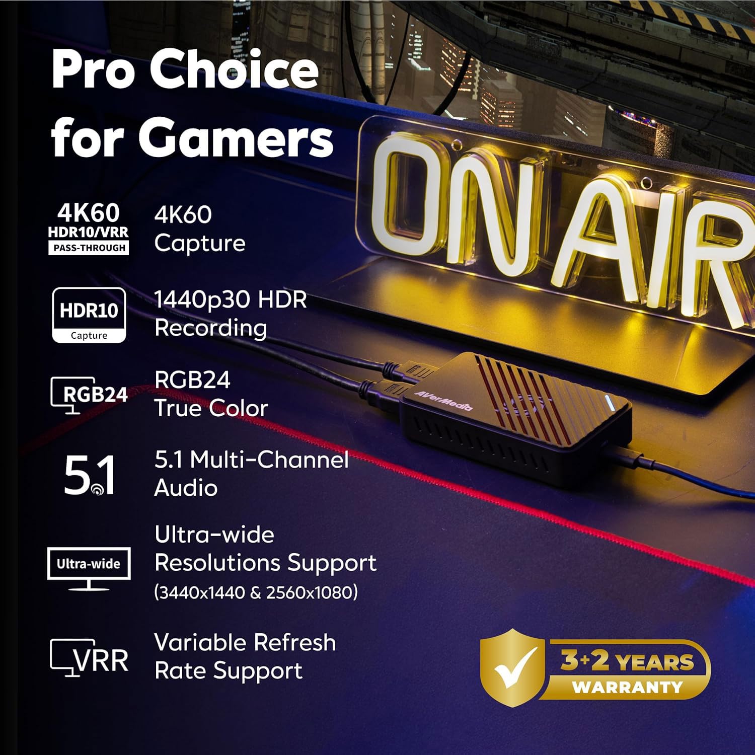 AVerMedia Live Gamer GC553Pro carte capture 4K60 HDR