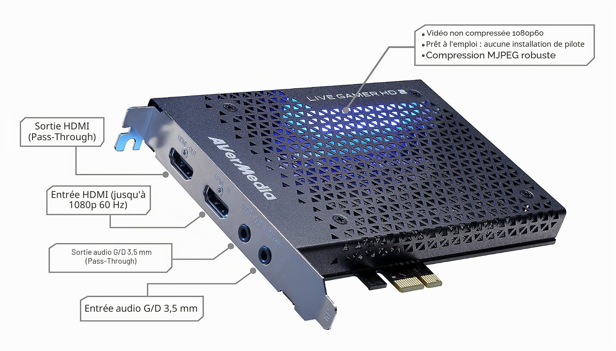 AVerMedia Live Gamer HD 2 GC570 carte capture PCIe 1080p60