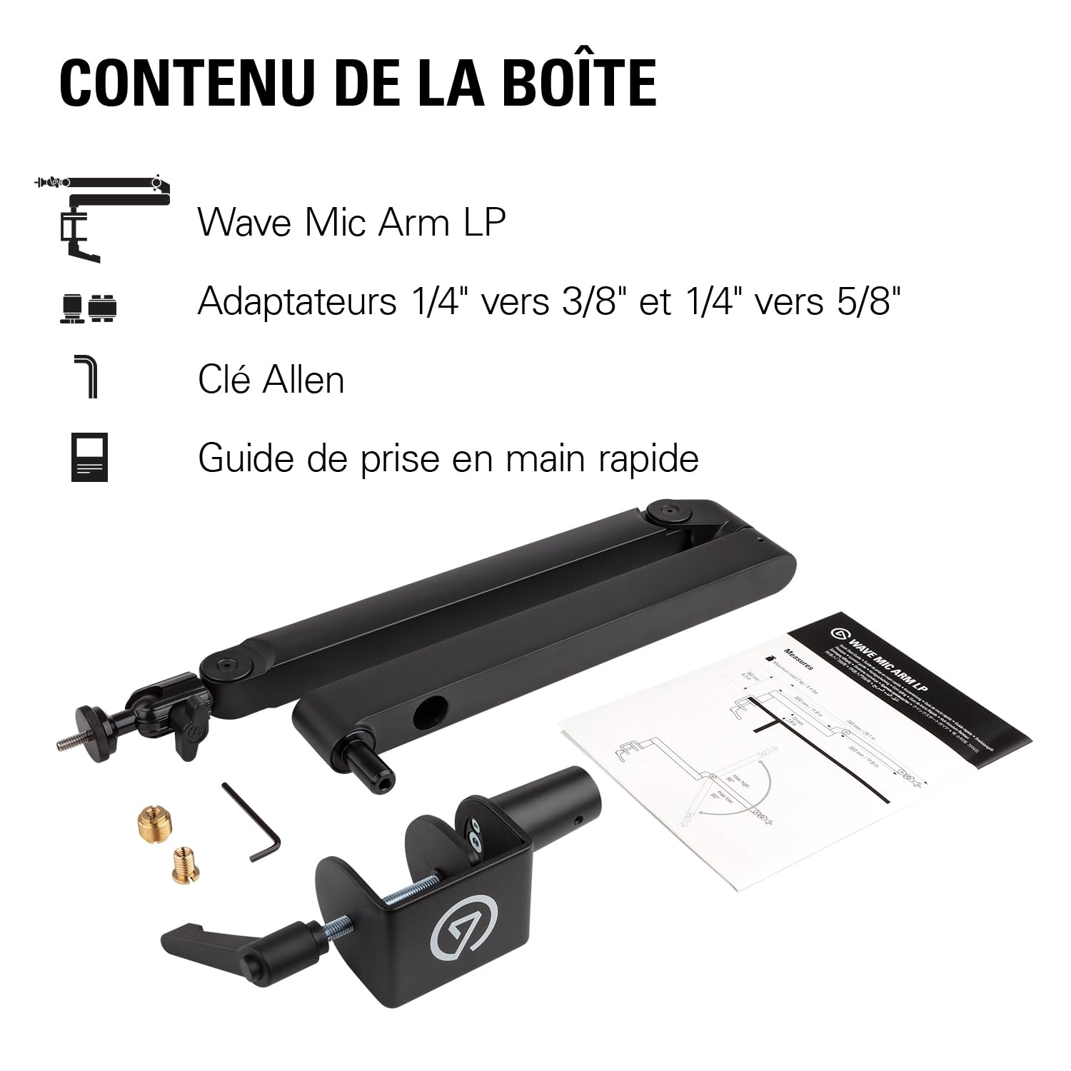 Elgato Wave Mic Arm LP bras micro bureau 740 mm