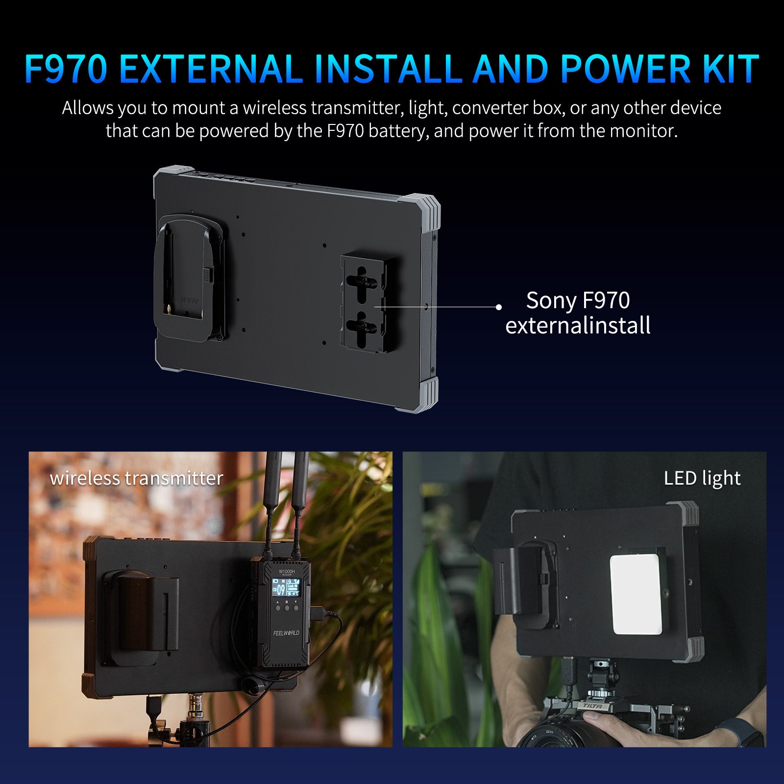 FeelWorld T10 10,1" moniteur terrain tactile 4K HDMI 500 nits