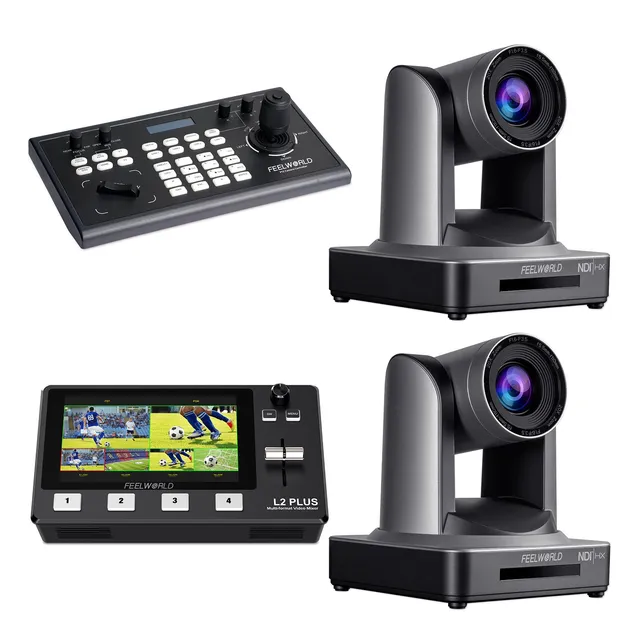 FeelWorld KBC10 + L2 Plus + 2 NDI20X caméra PTZ pack live