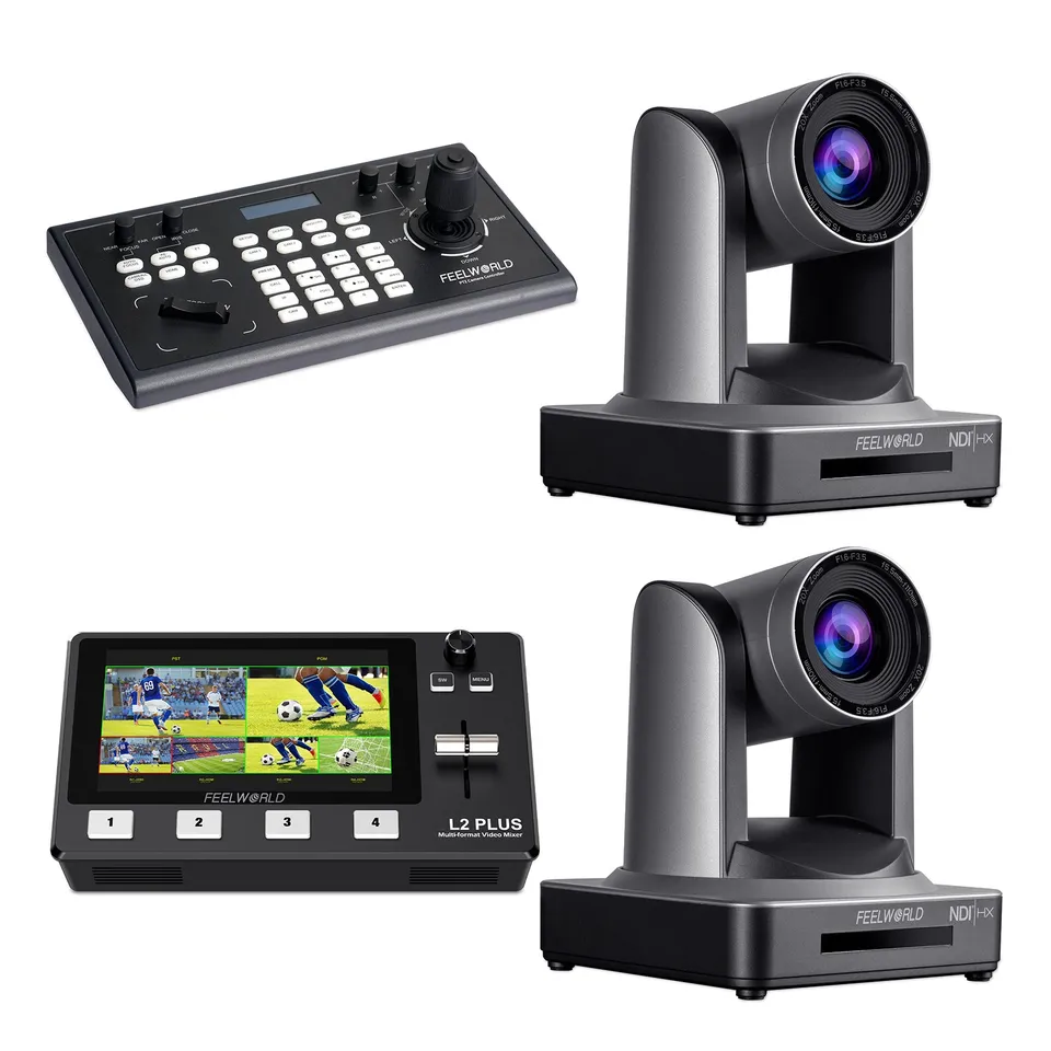 FeelWorld KBC10 + L2 Plus + 2 NDI20X caméra PTZ pack live