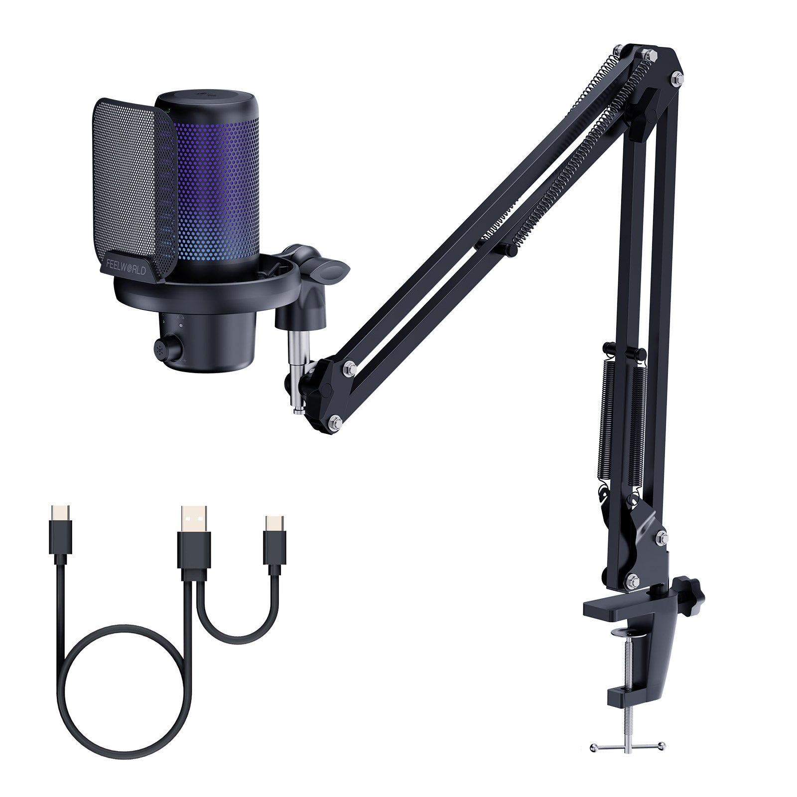 FeelWorld Live Streaming Camera VM1 microphone USB noir