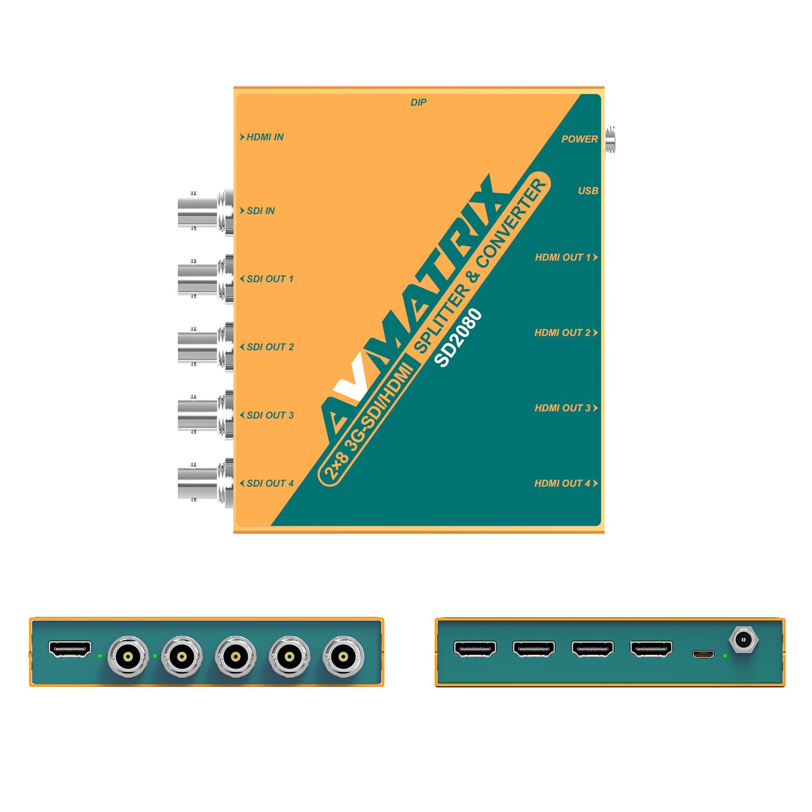 AvMatrix SD1141 Répartiteur SDI 1x4 1080p reclocking