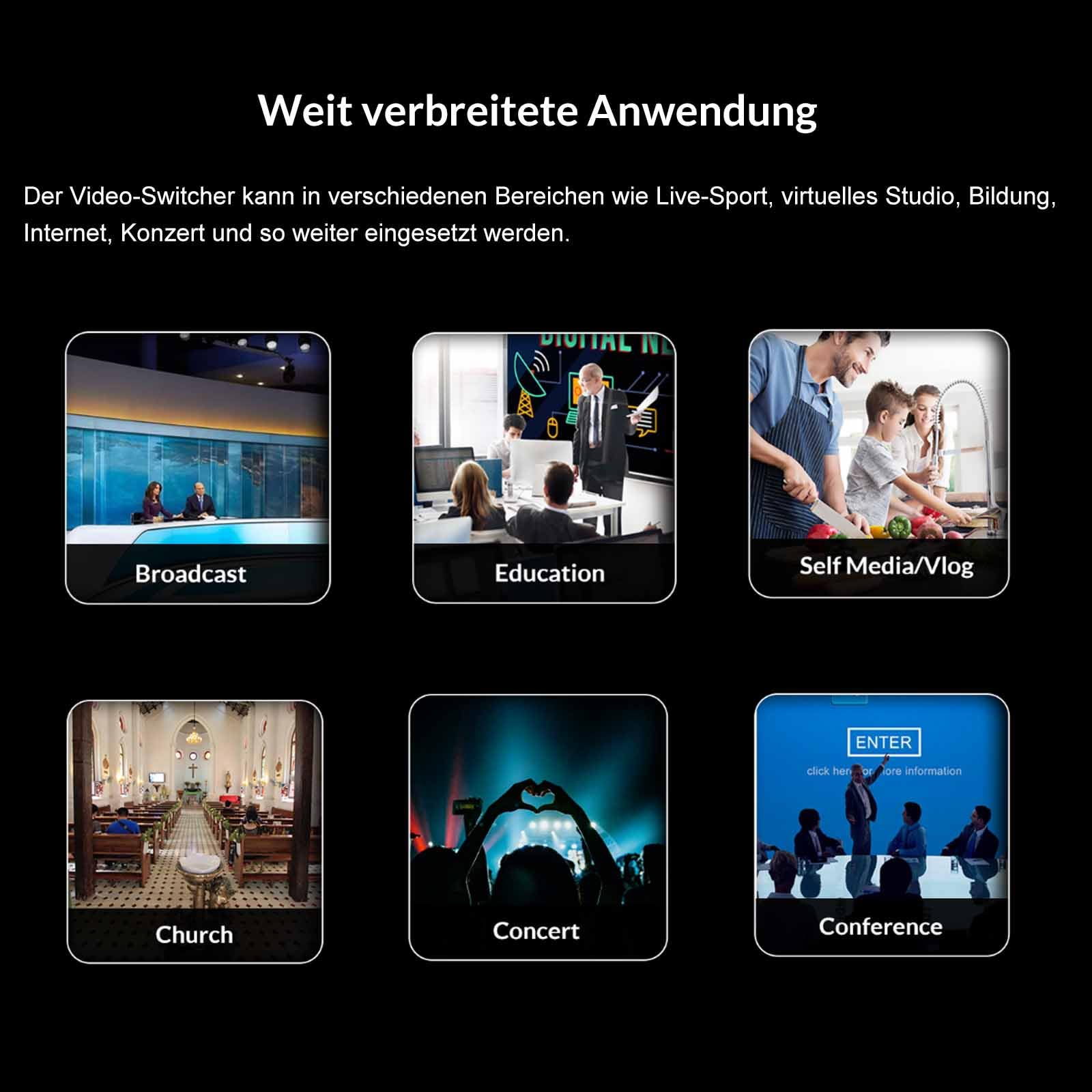 AvMatrix Shark S6 mélangeur vidéo SDI HDMI streaming RTMP