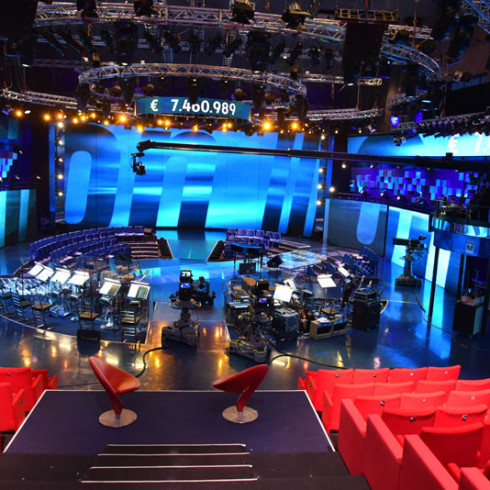 Tecnopoint Productions Telethon 2015 production TV plateau