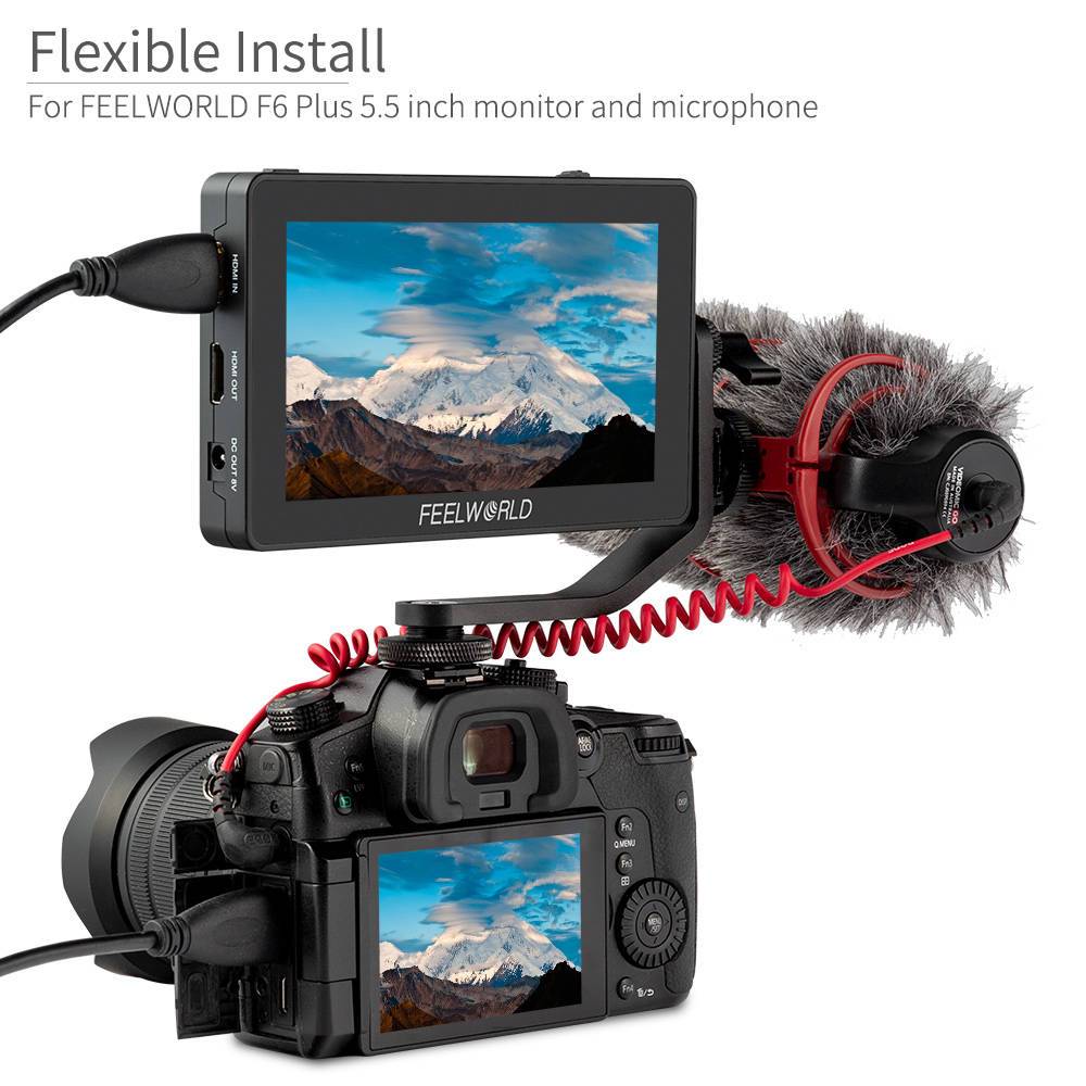 FeelWorld F6 PLUS bras articulé moniteur 5,5 pouces tilt