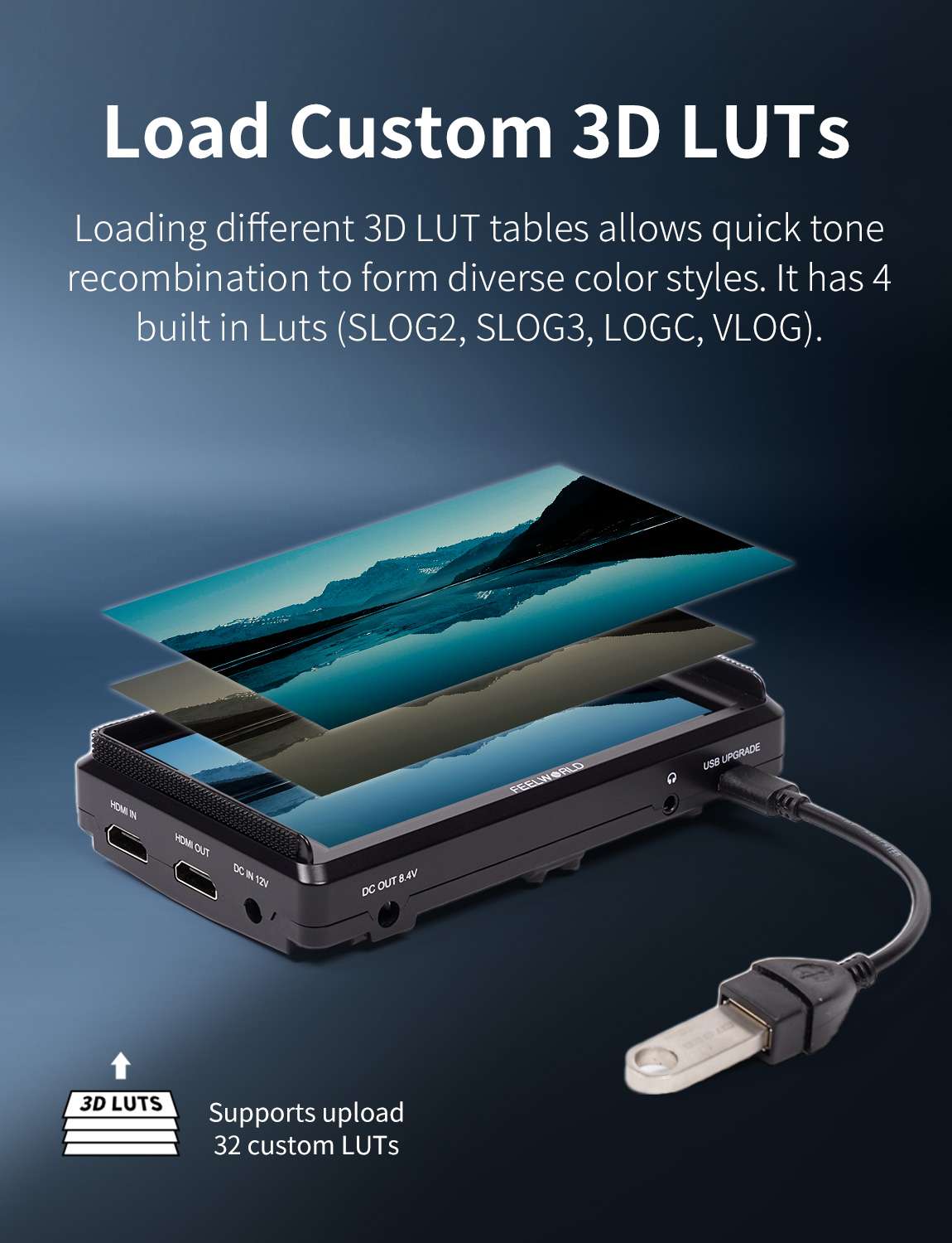 FeelWorld S55E moniteur 5,5" 4K HDMI avec batterie F550 + sac