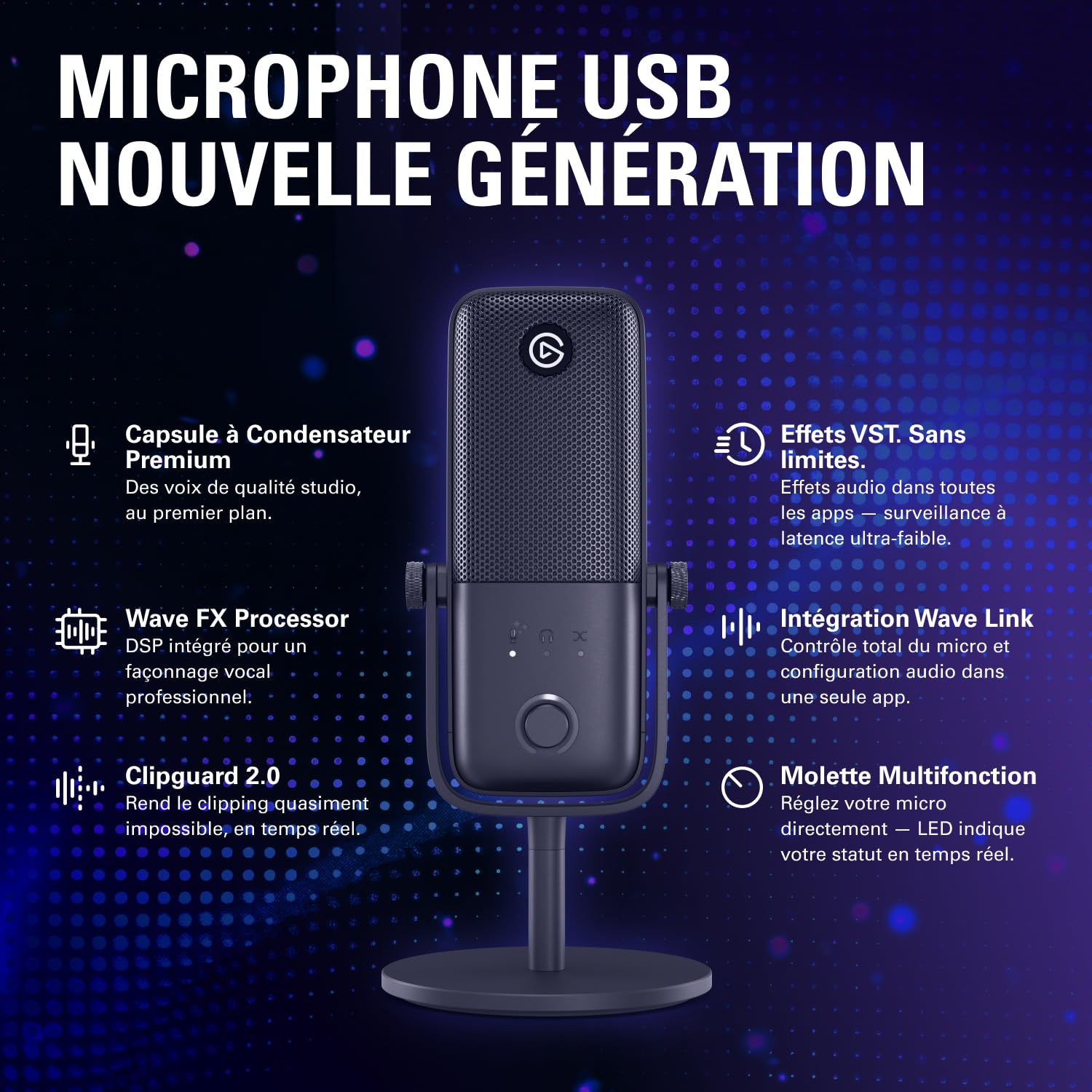 Elgato Wave:3 MK.2 micro USB-C condensateur studio