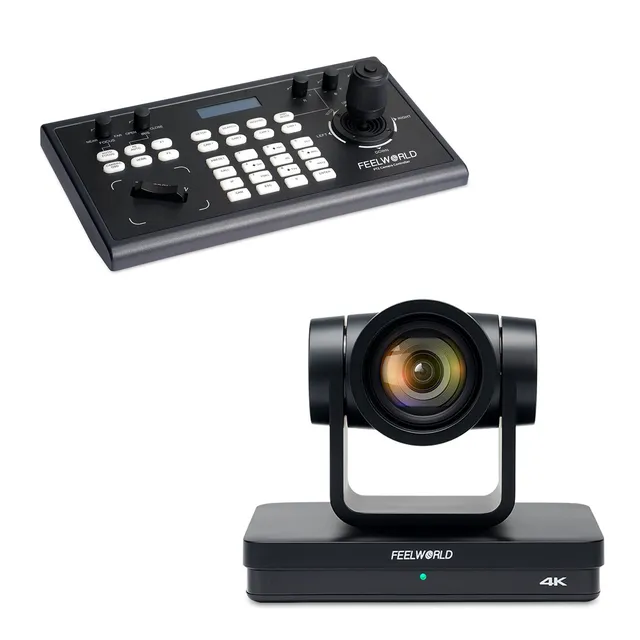FeelWorld UHD4K12X + KBC10 caméra PTZ 4K kit contrôle