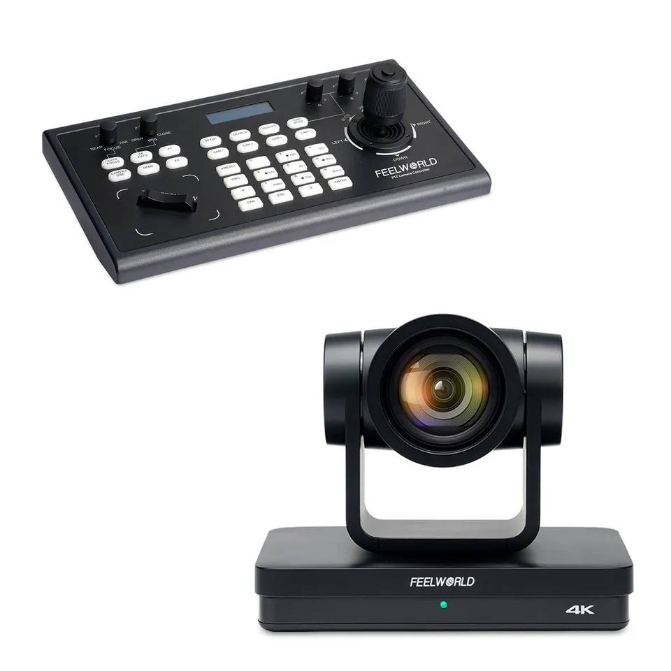FeelWorld UHD4K12X + KBC10 caméra PTZ 4K kit contrôle