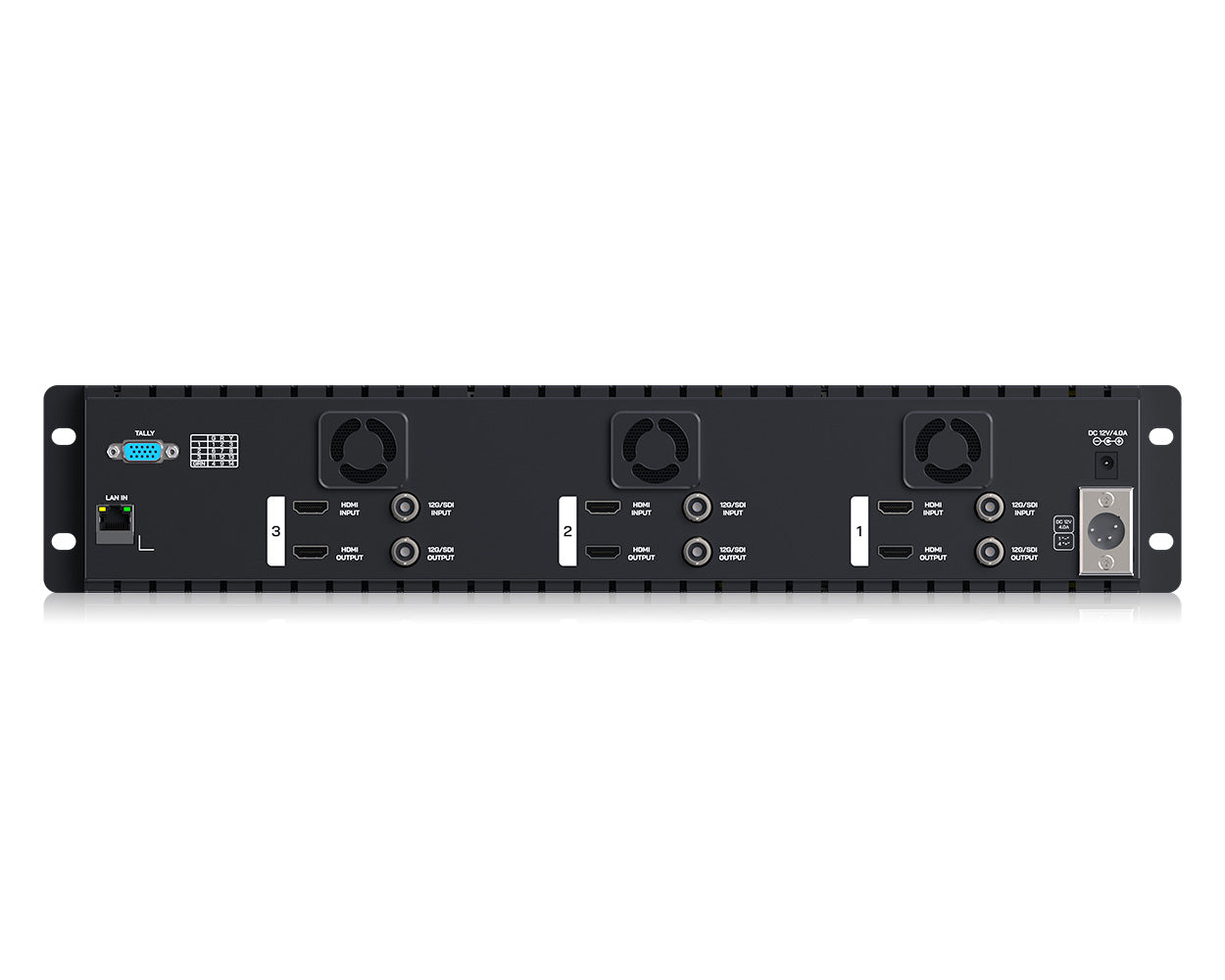 FeelWorld FRM501G Moniteur rack 2RU triple 5,5" 12G-SDI 4K