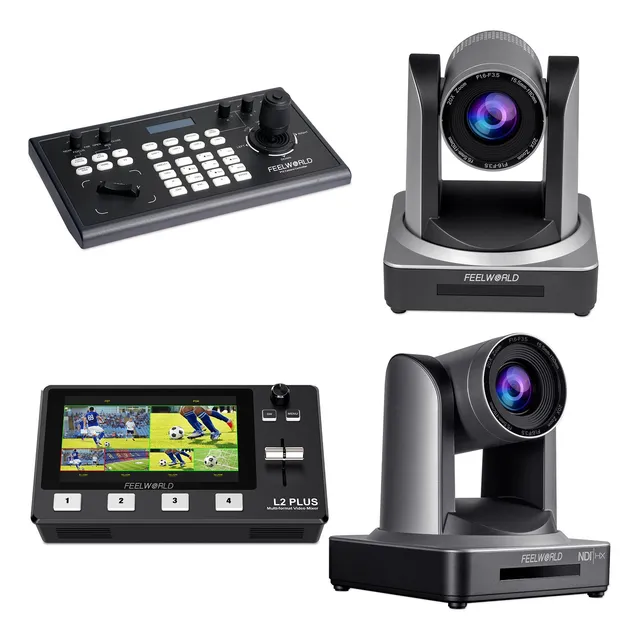 FeelWorld KBC10 + L2 Plus kit caméra PTZ switcher direct