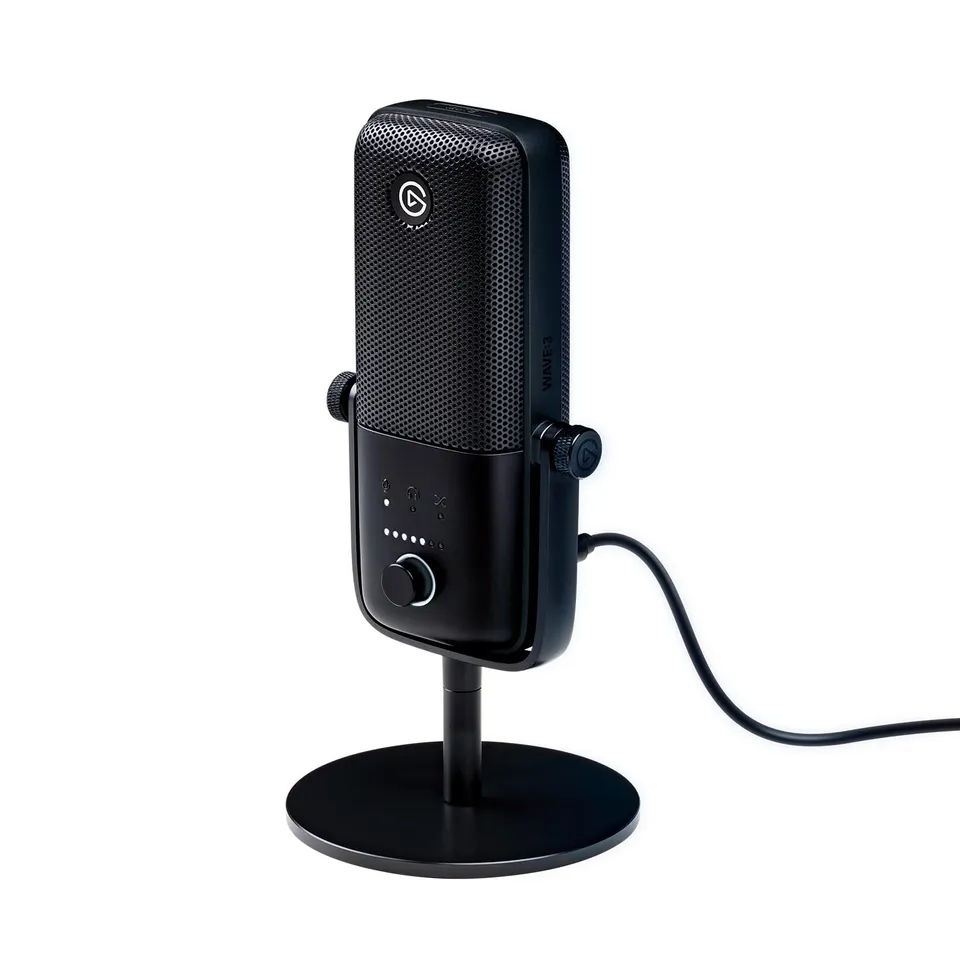 Elgato Wave:3 micro USB cardioïde noir 24 bits