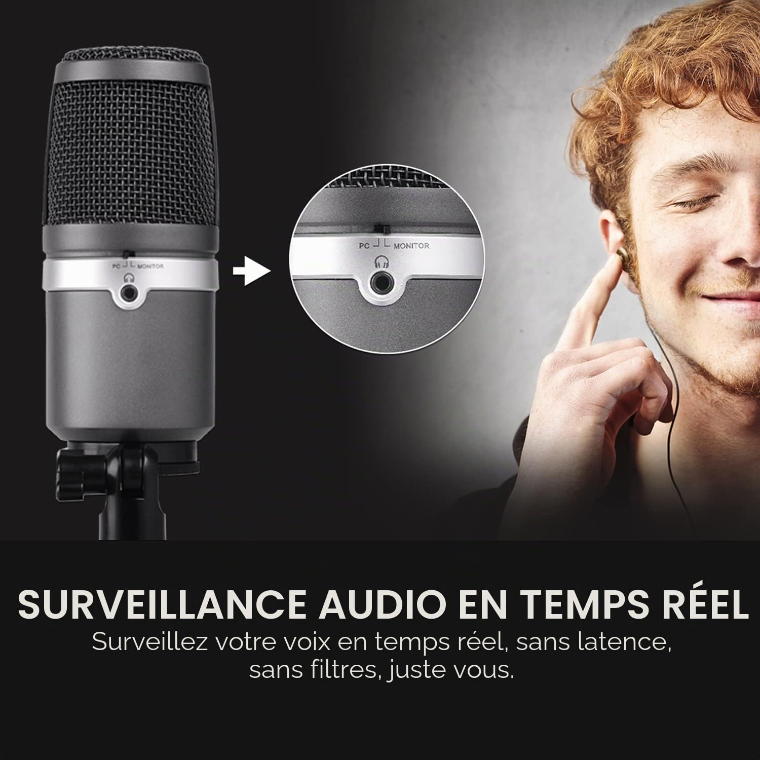AVerMedia Live Streamer AM310 micro USB cardioïde noir