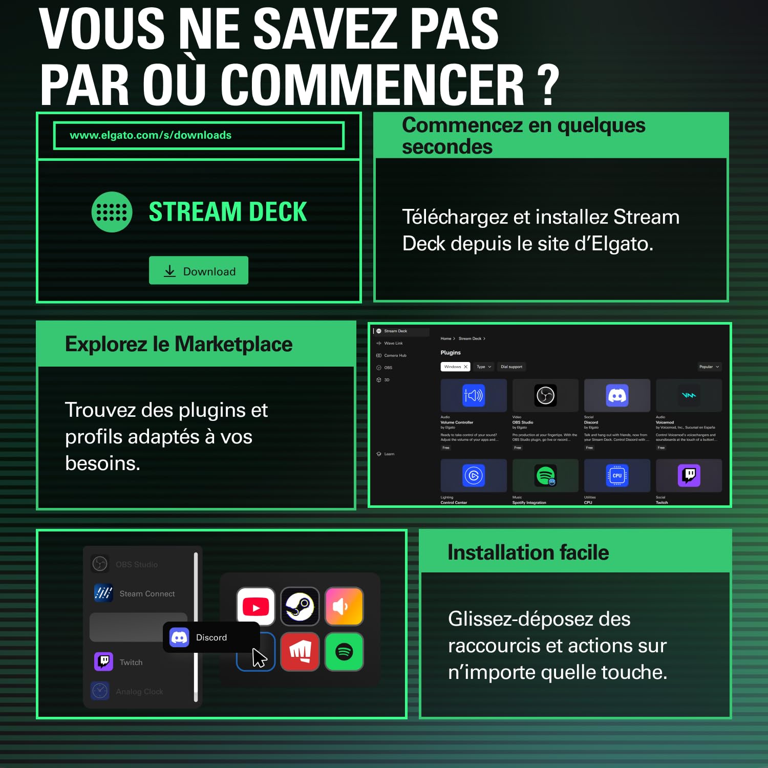 Elgato Stream Deck MK.2 contrôleur studio noir 15 touches