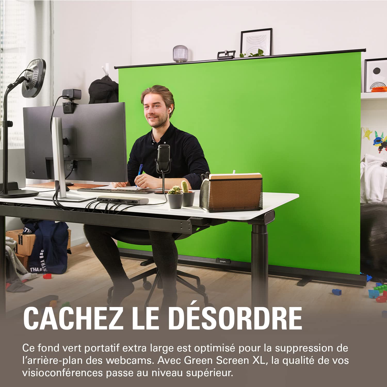 Elgato Green Screen XL fond vert rétractable 2x1,82m