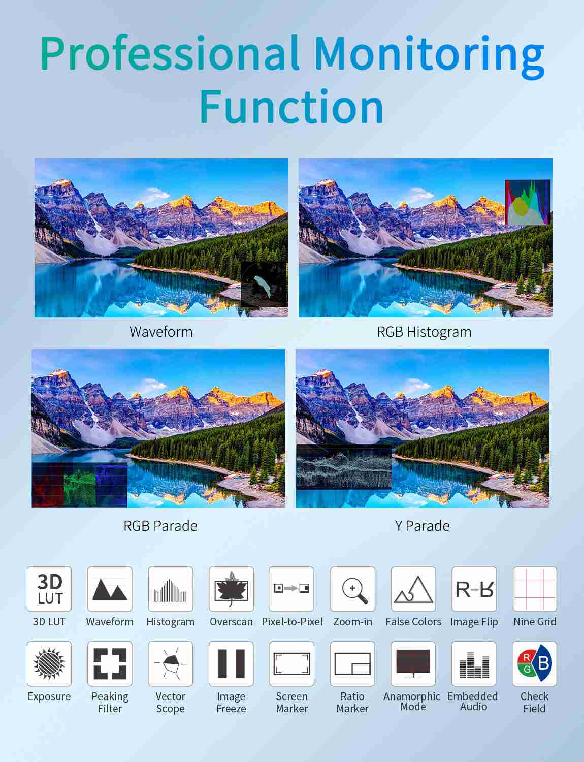 FeelWorld T7S PRO Moniteur 7" 2000 nits SDI HDMI + Batterie