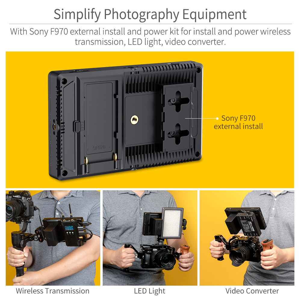 FeelWorld F7 PRO moniteur terrain 7 pouces tactile 4K + F750