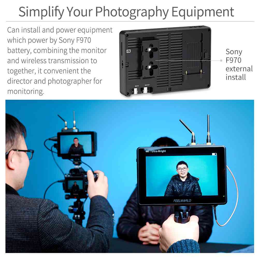 FeelWorld LUT7S PRO moniteur 7" tactile 2200 nits SDI
